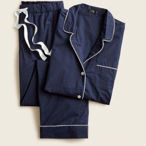 J. Crew Long-Sleeved 100% Cotton Pajama Set